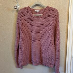 Madewell Pink Knit Sweater